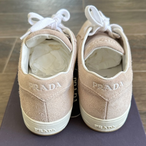 Like New Prada Suede Sneakers in Soft Pink - Women’s Size 37 (US 7) 💕 - Picture 6 of 7